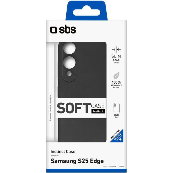 Etui SBS Instinct na Samsung Galaxy S25 Edge - czarne