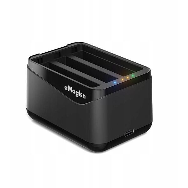 Ładowarka Usb Na 3x Akumulator Bateria Do Insta360 X5 / Insta 360 X 5 / Amagisn / Tbd06060566 / Pf12