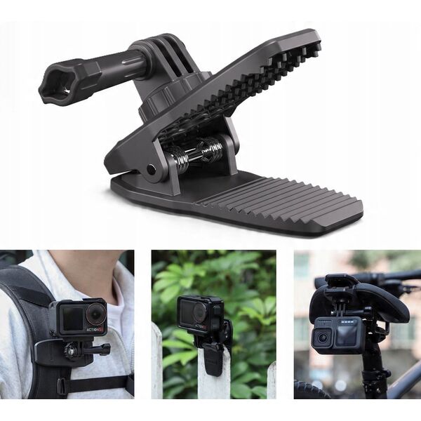 Klips Uchwyt Mocowanie Szybkozłączka Na Pasek Szelki Magnes Na 1/4"" Gopro / Mj949