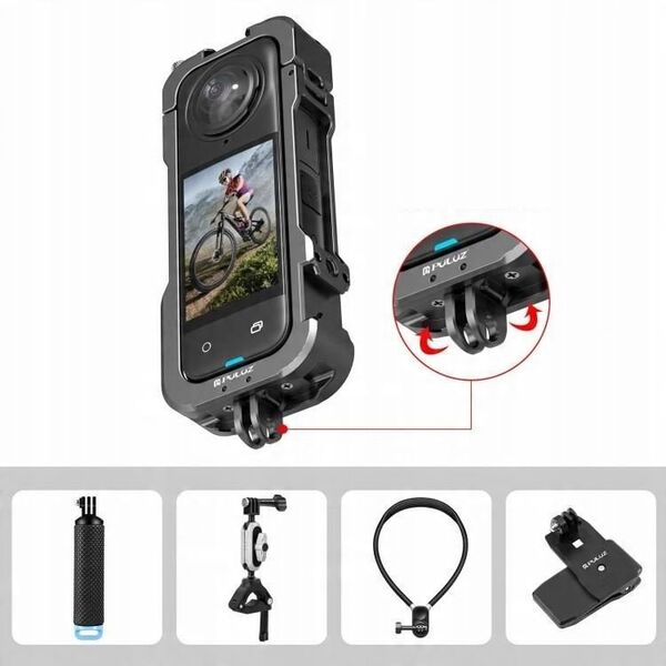 Frame Mount Uchwyt Obudowa Ramka 2x Iso Na Gopro + Dekielek Do Insta360 X4 / Pu981b