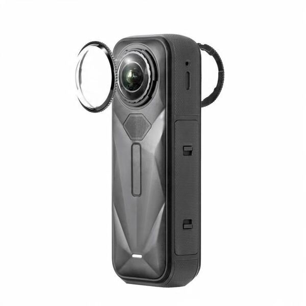 Zestaw Osłon 2x Poliwęglan Ochrona Osłona Na Obiektyw Do Insta360 X5 / X 5 / Dca2843
