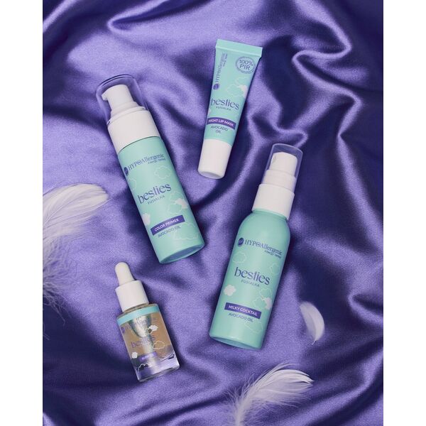 BELL HYPOAllergenic x Besties Nawilżająca baza hypoalergiczna pod makijaż wyrównująca koloryt skóry 01 Bright Sunshine 30 g