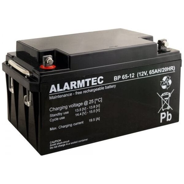 Alarmtec Akumulator 12V 65Ah AGM Alarmtec BP65-12