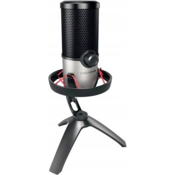 Mikrofon Cherry CHERRY UM 6.0 Advanced, microphone (black/silver, USB-C, jack)