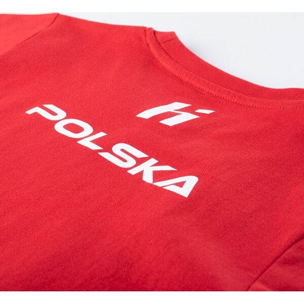 Huari Dziecięca koszulka z krótkim rękawem Huari Poland Fan Kids racing red/white rozmiar 116