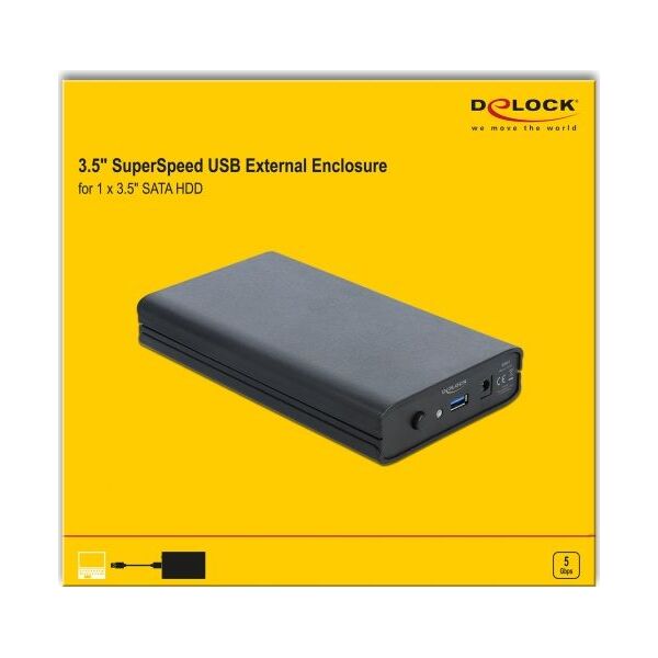 Kieszeń Delock 3.5" SATA - USB 3.2 Gen 1 (42612)