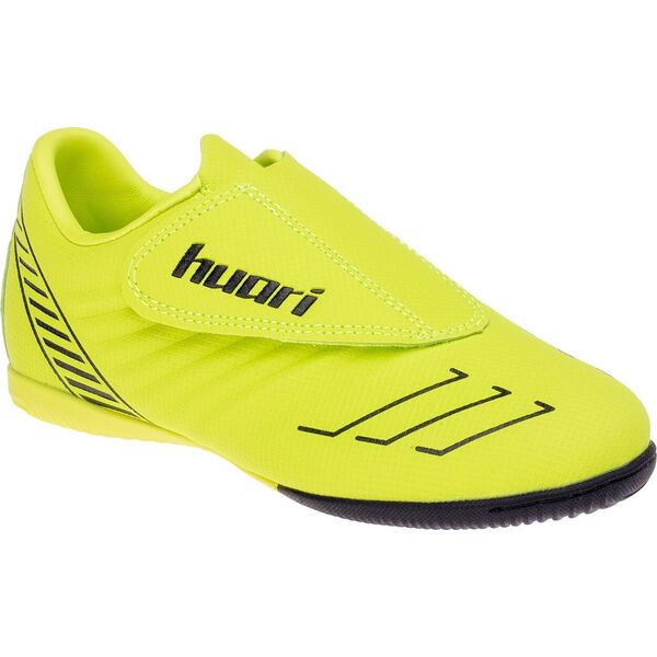 Buty piłkarskie halówki Huari Pallo JR limonkowo-czarne rozmiar 35