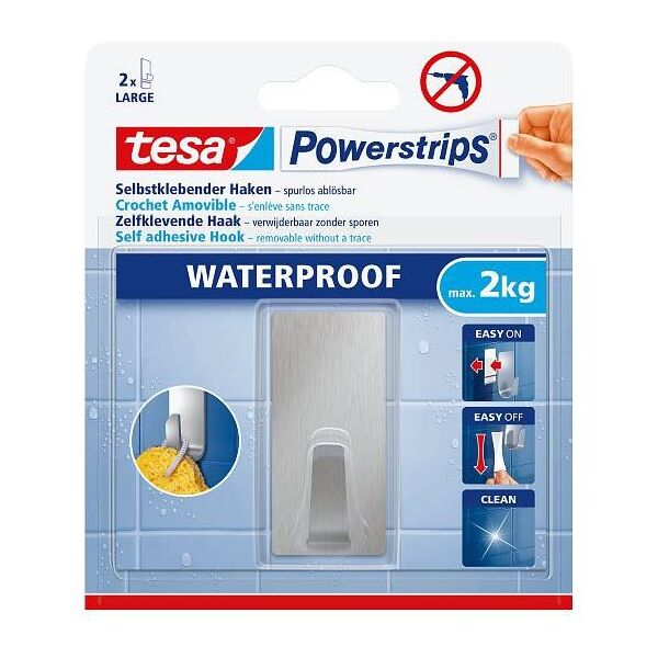 TESA 59779-00000-00 κρεμάστρα Εσωτερικός Καθολικός γάντζος Ανοξείδωτο ατσάλι 1 τεμ.