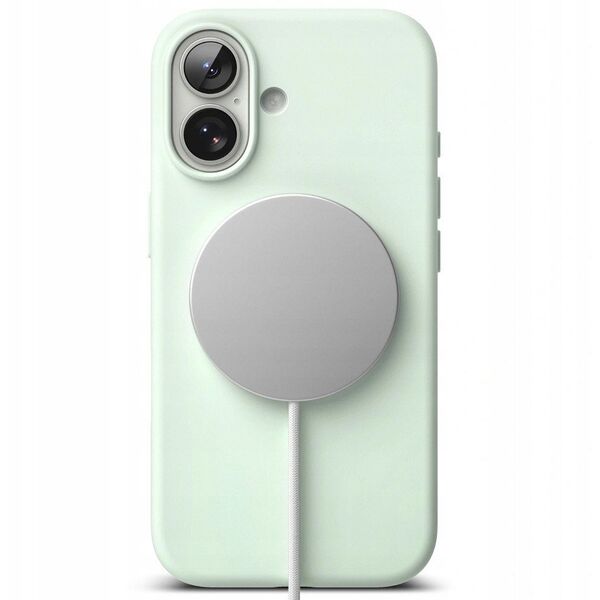Etui Ringke Silicone Magnetic MagSafe do Apple iPhone 17 Soft Mint