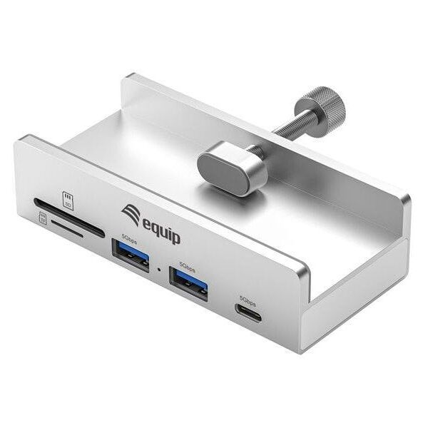 Equip 128968 huby i koncentratory USB 3.2 Gen 1 (3.1 Gen 1) Type-A 5000 Mbit/s Aluminium