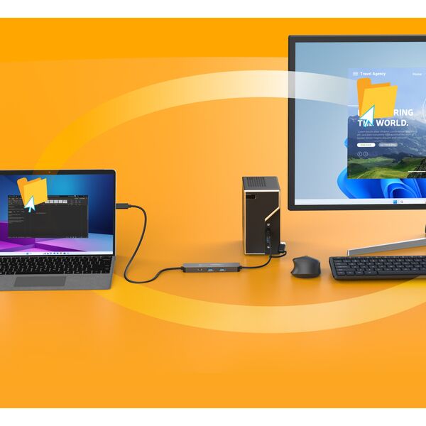 j5create JCH462-N huby i koncentratory USB 3.2 Gen 1 (3.1 Gen 1) Type-A + Type-C 5000 Mbit/s Szary