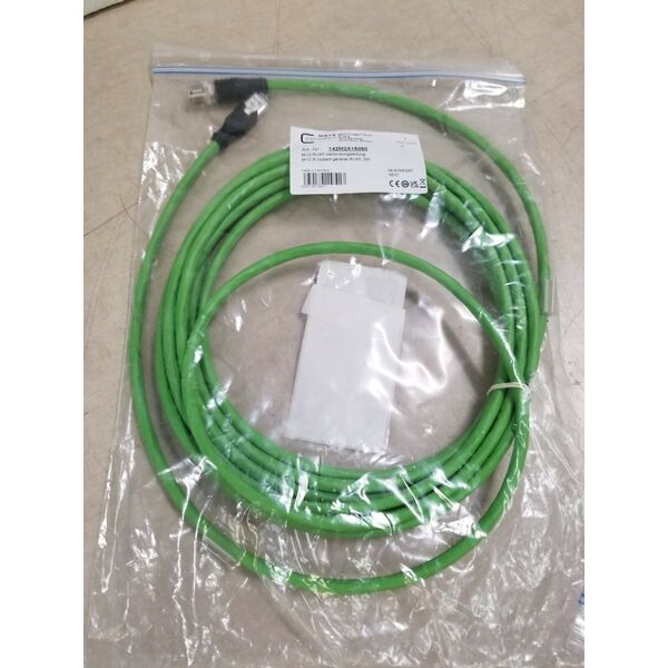 Kabel połączeniowy METZ CONNECT M12 męski-RJ45 męski, 8-biegunowy kodowany X, 5 m