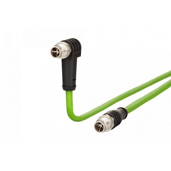 Kabel połączeniowy METZ CONNECT M12 męski-M12 męski, 8-stykowy, kodowany X, z hakiem prostym, 5 m