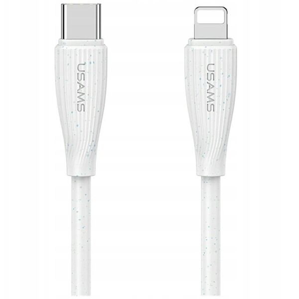 Kabel USAMS Green Series SJ717 30W USB-C / Lightning 1m biały