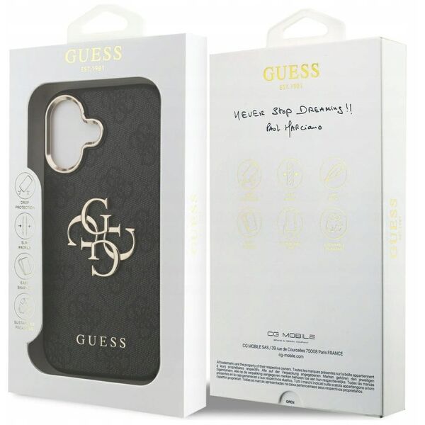 Etui Guess 4G Big Logo do Apple iPhone 17 czarny