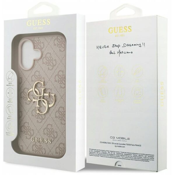 Etui Guess 4G Big Logo do Apple iPhone 17 różowy