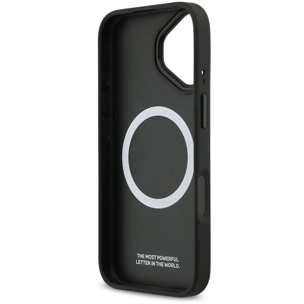 Case BMW M Perforated Stripe Logo MagSafe for iPhone 17 gray