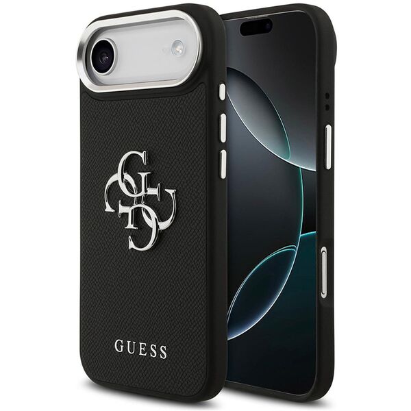 Case Guess Grained Big 4G Classic Logo for iPhone 17 Air black