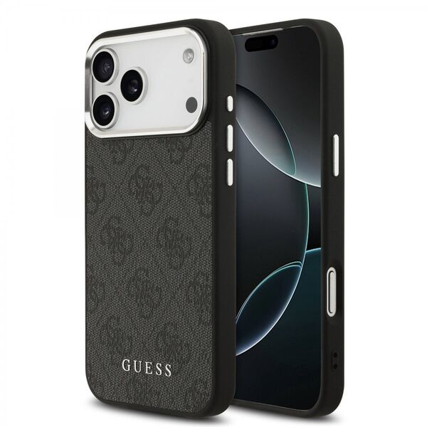 Etui Guess 4G Classic Logo MagSafe do iPhone 17 Pro Max czarny