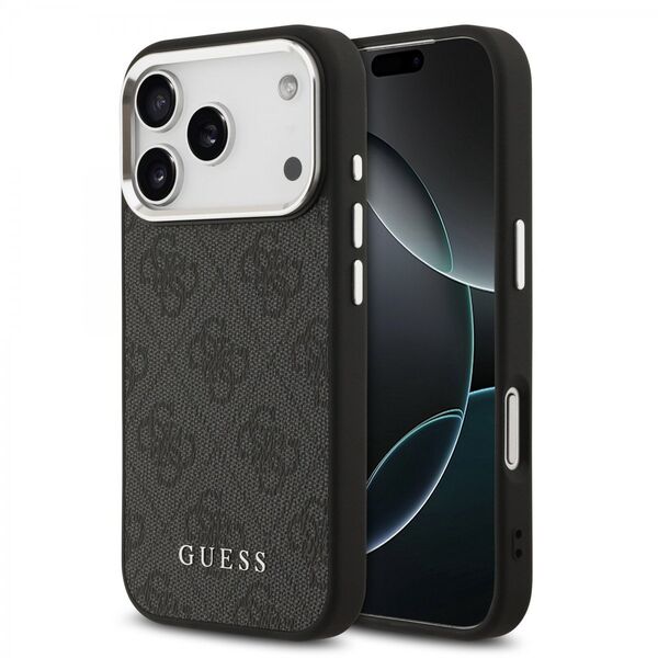 Etui Guess 4G Classic Logo MagSafe do iPhone 17 Pro czarny