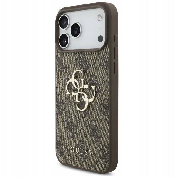 Etui Guess 4G Big Logo do iPhone 17 Pro Max brązowy