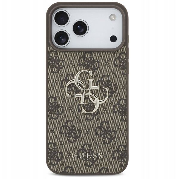 Etui Guess 4G Big Logo do iPhone 17 Pro Max brązowy