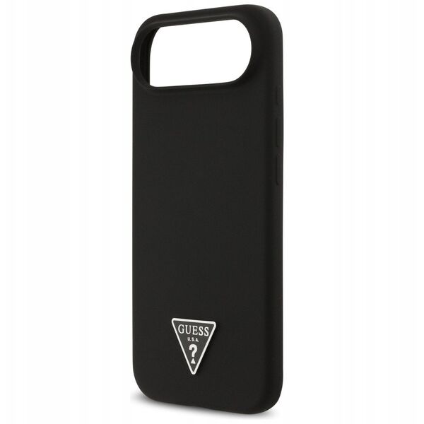 Etui Guess Silicone Triangle Logo MagSafe do iPhone 17 Air czarny
