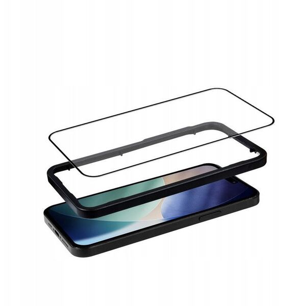 Crong 3D Armour Glass - Szkło hartowane iPhone 17 Pro + ramka instalacyjna