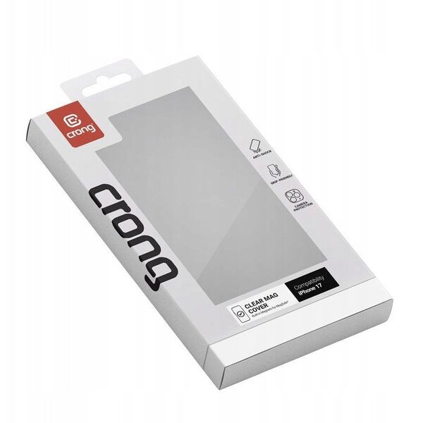 Crong Clear MAG Cover - Etui MagSafe iPhone 17 (przezroczysty)