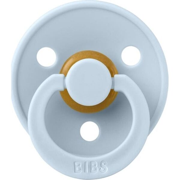 BIBS COLOUR SYMMETRICAL 2-PACK BABY BLUE & PETROL M Smoczek Symetryczny kauczuk Hevea