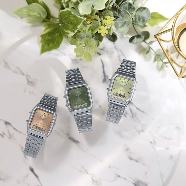 Zegarek męski Casio AQ-230A-4AMQYES srebrny