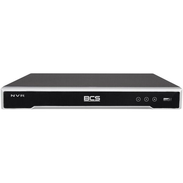 Rejestrator IP 16-kanałowy BCS-V-NVR1602-A-8K-16P, 2 dyskowy, 32Mpx, HDMI 8K
