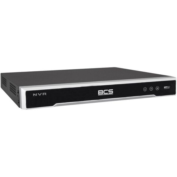 Rejestrator IP 16-kanałowy BCS-V-NVR1602-A-8K-16P, 2 dyskowy, 32Mpx, HDMI 8K