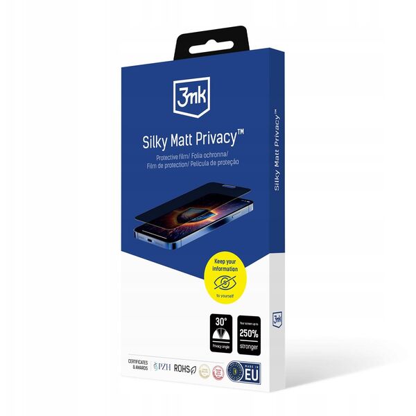 Folia prywatyzująca 3MK Silky Matt       Privacy do Apple iPhone 17 Pro
