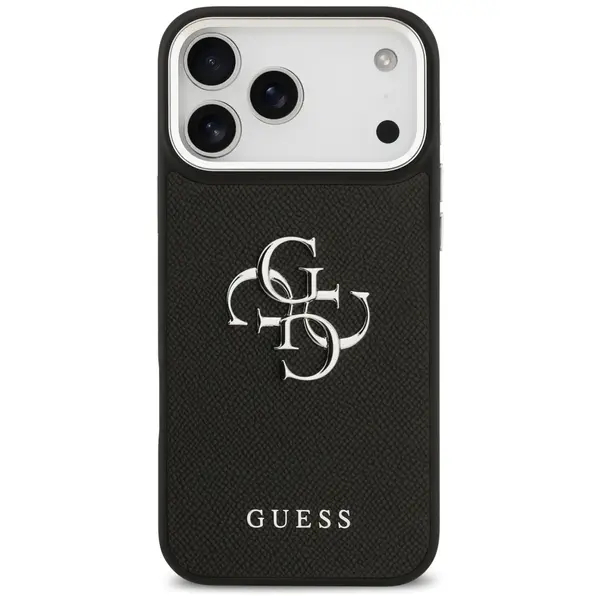 Case Guess Grained Big 4G Classic Logo for iPhone 17 Pro Max black