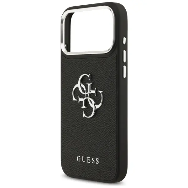 Case Guess Grained Big 4G Classic Logo for iPhone 17 Pro Max black