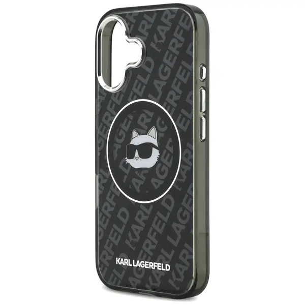 Case Karl Lagerfeld IML Choupette Head   Logo MagSafe for iPhone 17 black