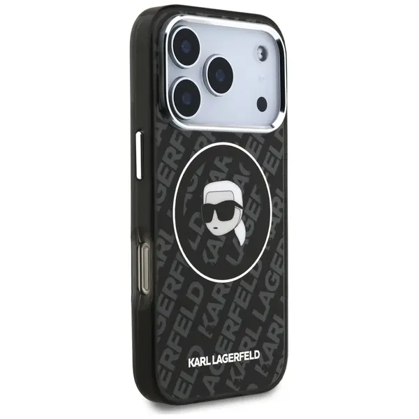 Case Karl Lagerfeld IML Karl Head Logo   MagSafe for iPhone 17 Pro black