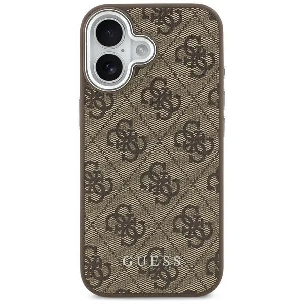 Etui Guess 4G Classic Logo MagSafe do iPhone 17 brązowy