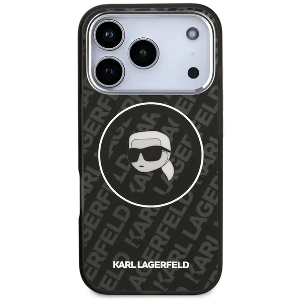 Case Karl Lagerfeld IML Karl Head Logo   MagSafe for iPhone 17 Pro black