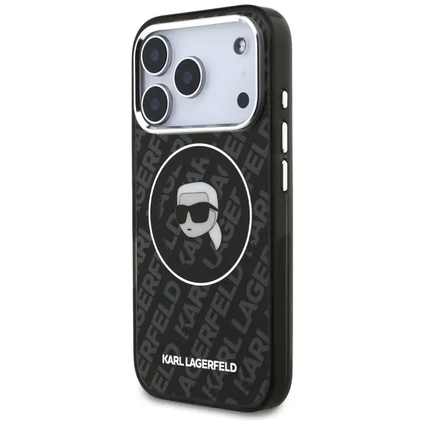 Case Karl Lagerfeld IML Karl Head Logo   MagSafe for iPhone 17 Pro black