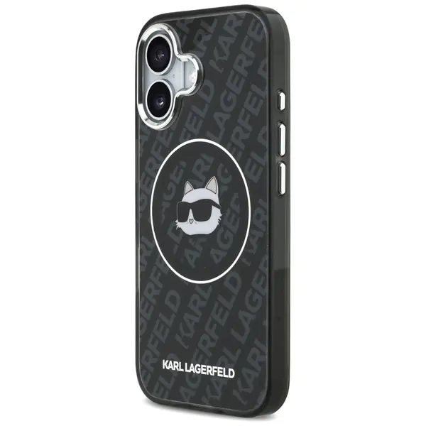 Case Karl Lagerfeld IML Choupette Head   Logo MagSafe for iPhone 17 black