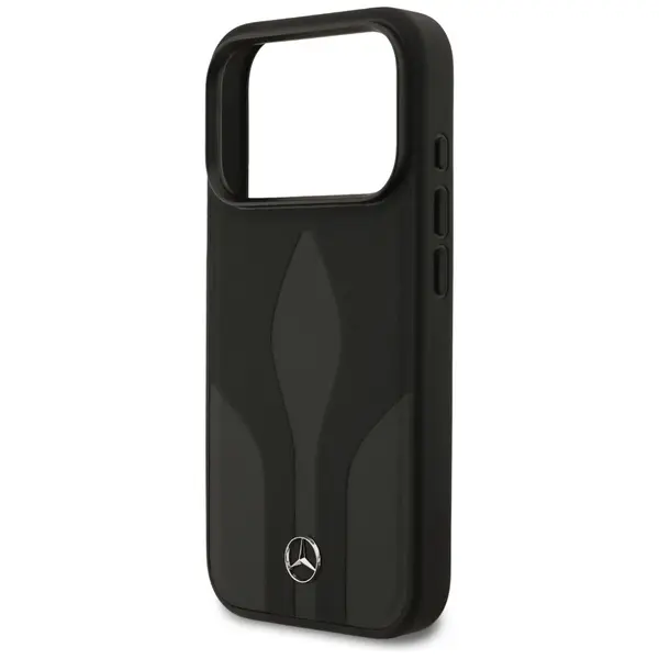 Etui Mercedes Leather The Move MagSafe do iPhone 17 Pro czarny