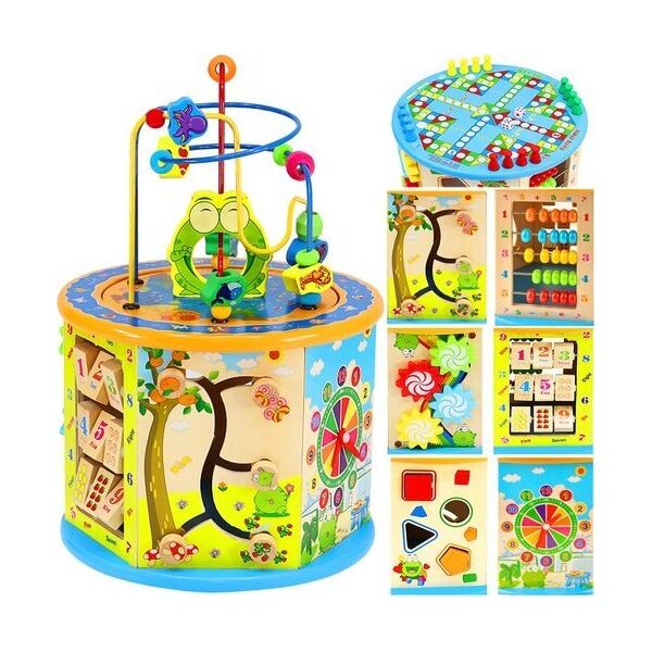 Iso Trade Kostka edukacyjna drewniana 22429