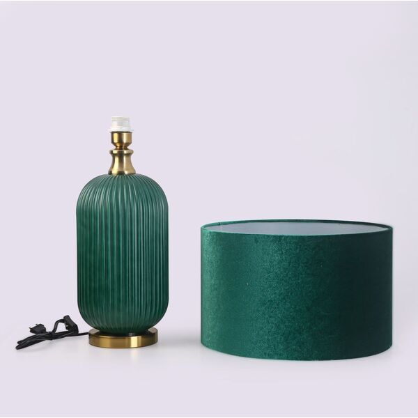 Lampa stołowa Light Prestige Light Prestige Tamiza LP-1515/1T BIG GREEN lampa stołowa lampka 1x40W E27 zielona/złota