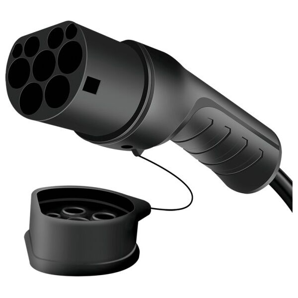 LogiLink EVC0120, Black, Type 2, Type 2, Black, Straight, Straight