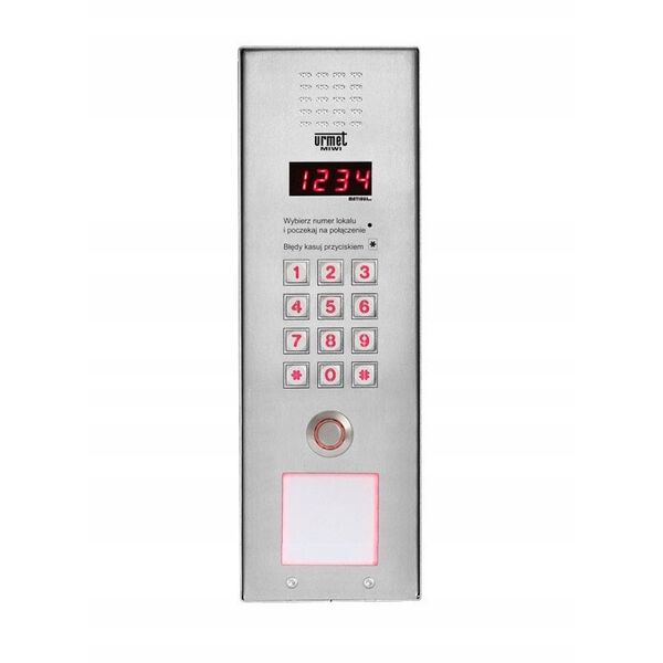 1052/106VD Matibus SE Urmet Cyfrowy panel zewnętrzny Vertical, z klawiaturą i czytnikiem DALLAS