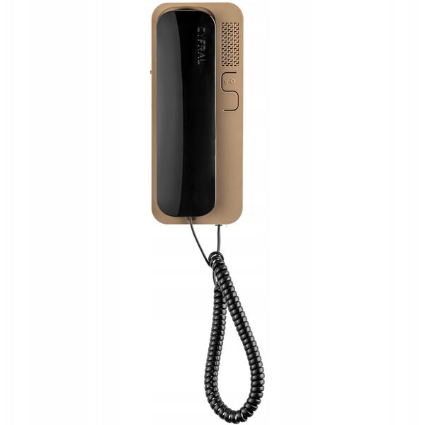 SMART 5P CYFRAL Unifon do systemu domofonowego analogowego 4+N, czarno beżowy