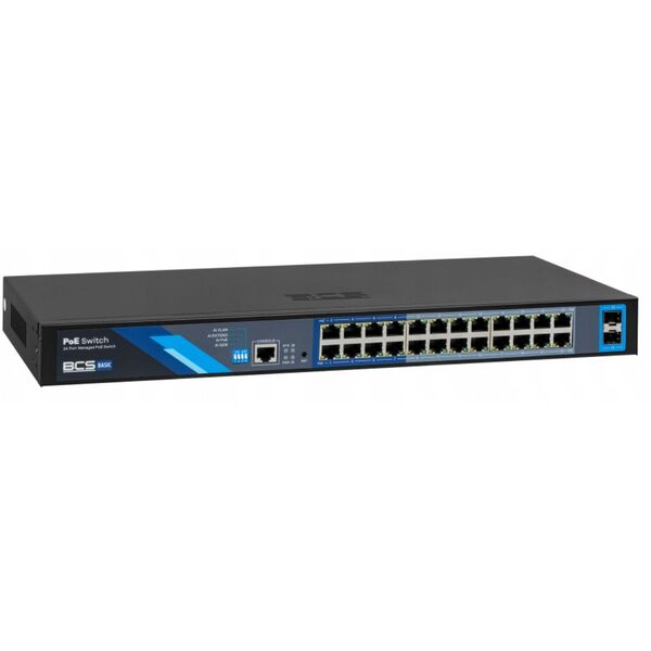 BCS-B-SP24G-2SFP-M BCS BASIC Switch zarządzalny 24x PoE, 2xSFP