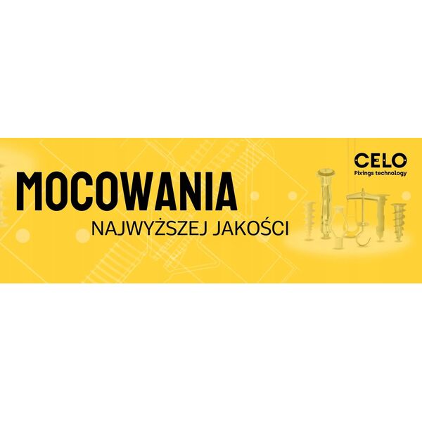 947CC CELO Metalowy klips na belkę 1-4mm do kabli rurki peszla 6-7mm 100 szt.
